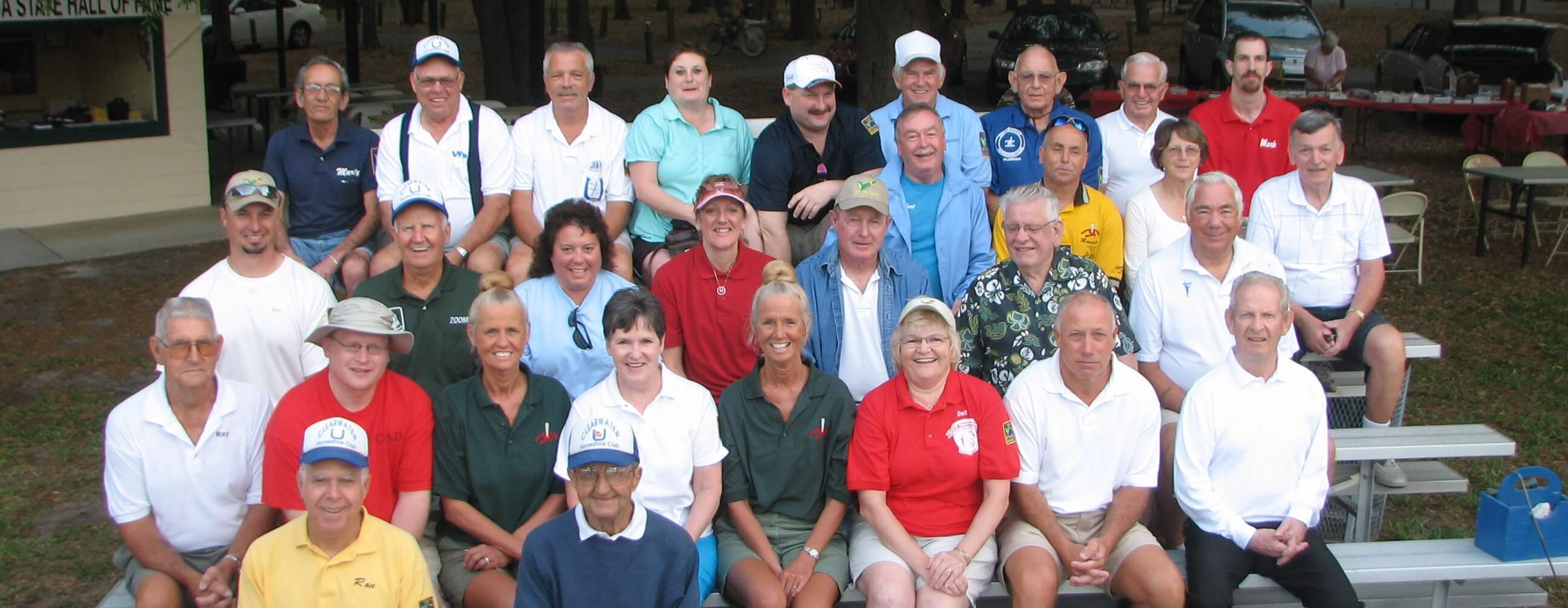 Club members posed together at Ed Wright Park